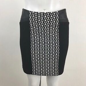 Club Monaco DARLA Knit Skirt Geometric Print
